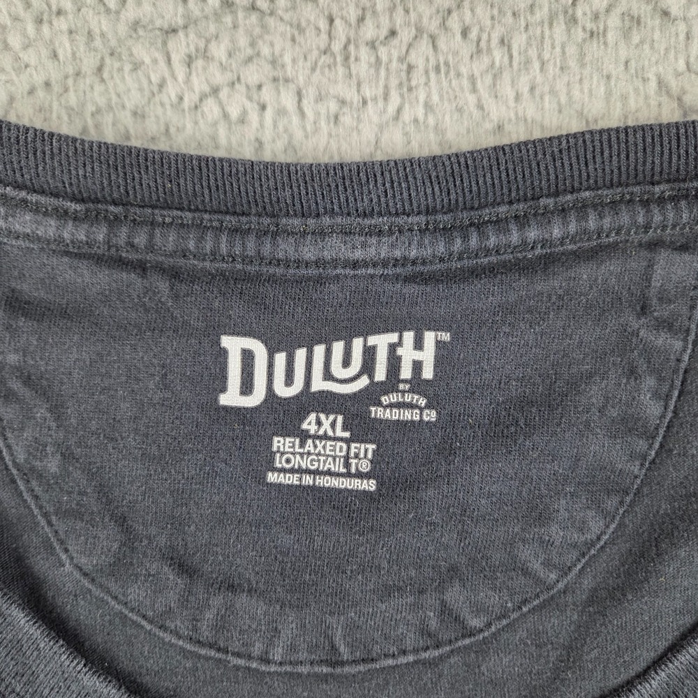 Duluth Trading Shirt Mens 4XL Black Short Sleeve Longtail T Workwear Cotton - Picture 2 of 6